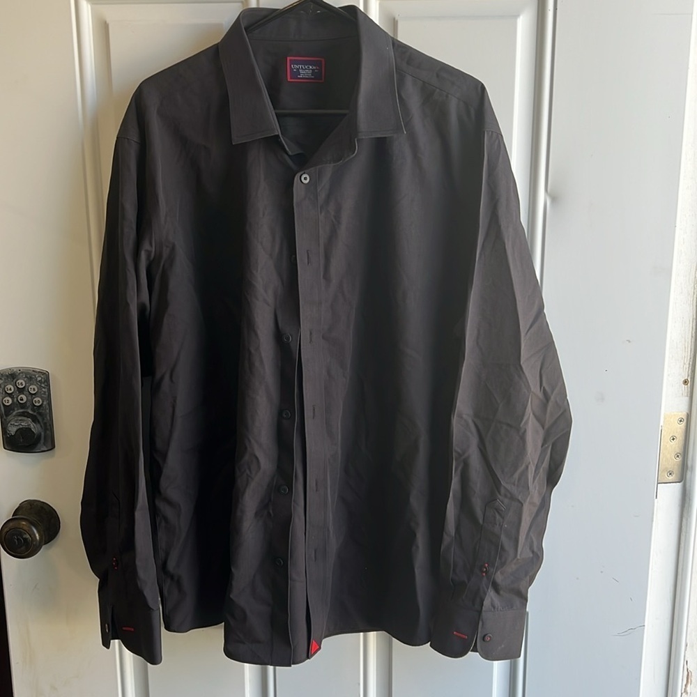 Untuckit Wrinkle Free Black Button down XXL Shirt - Picture 5 of 7